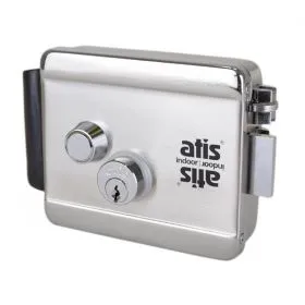 Электромеханический замок Atis lock SS CH из хромированного металла для внутренней установки
